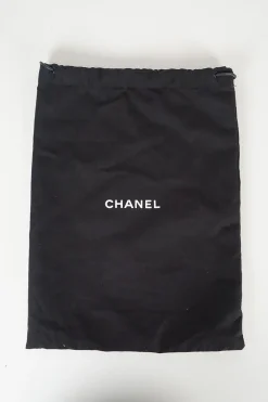Black croc-embossed calfskin Gabrielle small hobo bag with logo on chain strap