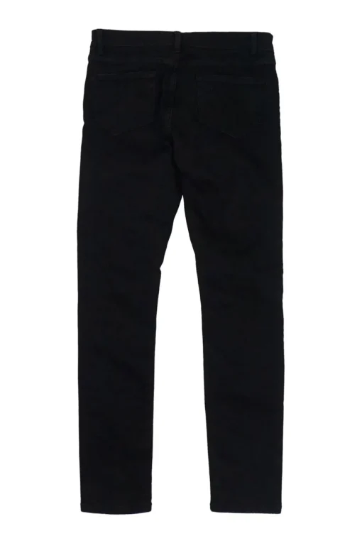 Black double-face sequin-embellished cotton-blend low-rise Priscilla skinny jeans