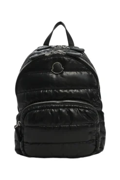 Black down-filled glossy polyamide 'Kilia MM' backpack