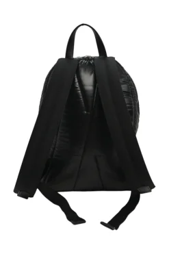 Black down-filled glossy polyamide 'Kilia MM' backpack