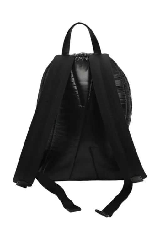 Black down-filled glossy polyamide 'Kilia MM' backpack