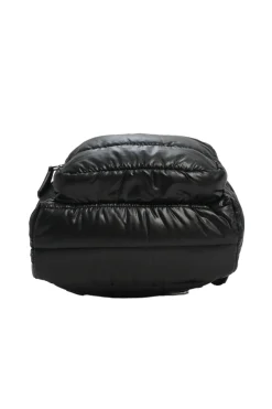 Black down-filled glossy polyamide 'Kilia MM' backpack