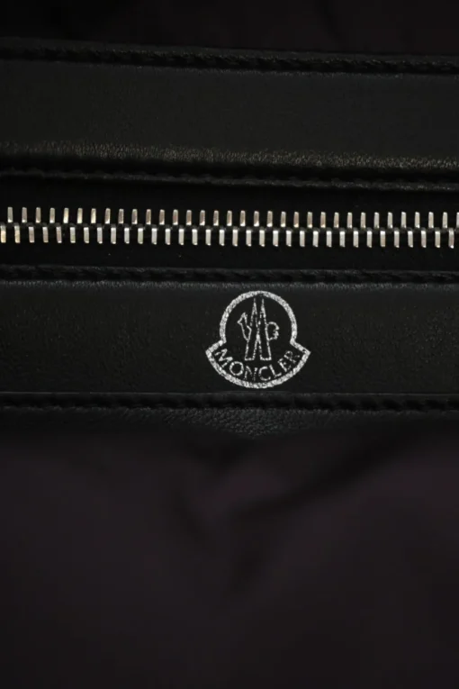 Black down-filled glossy polyamide 'Kilia MM' backpack
