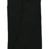 Black draped viscose Louki sarong-style pencil skirt