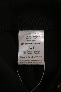Black draped viscose-blend sarong-style tapered leg trousers