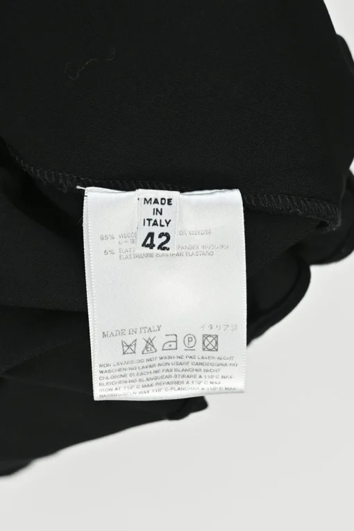 Black draped viscose-blend plunge neck sleeveless jersey knit jumpsuit