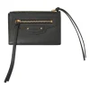 Black grained leather Neo Classic zip card holder