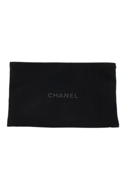 Black lambskin 'Boy Chanel' flap card holder