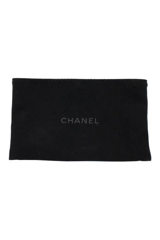 Black lambskin 'Boy Chanel' flap card holder
