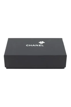 Black lambskin 'Boy Chanel' flap card holder