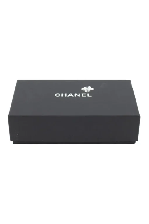 Black lambskin 'Boy Chanel' flap card holder