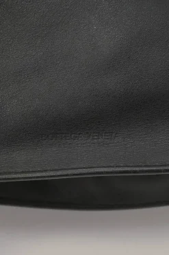 Black leather BV Twist wristlet bag