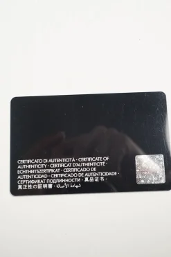 Black Leather Crystal Embellished Logo Zipped Card Holder