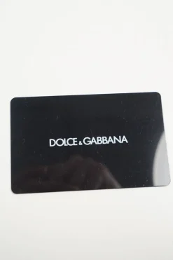 Black Leather Crystal Embellished Logo Zipped Card Holder