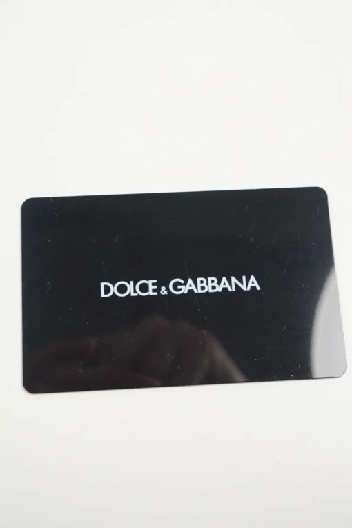 Black Leather Crystal Embellished Logo Zipped Card Holder