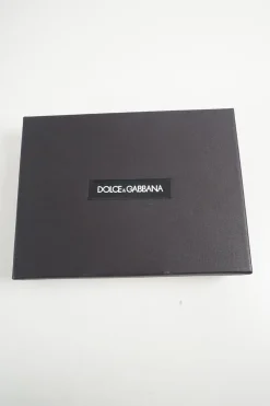 Black Leather Crystal Embellished Logo Zipped Card Holder