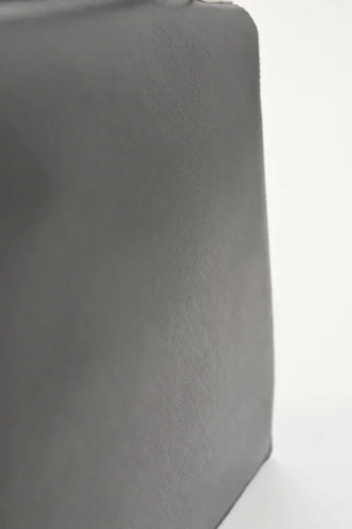Black leather Gancini top handle bag