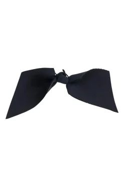 Black neoprene bow hair tie