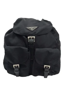 Black Nylon Backpack