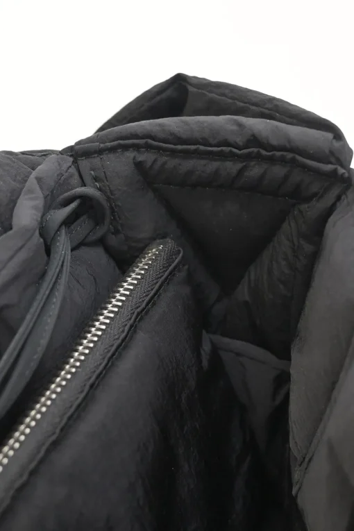Black padded nylon Tech Cassette shoulder bag