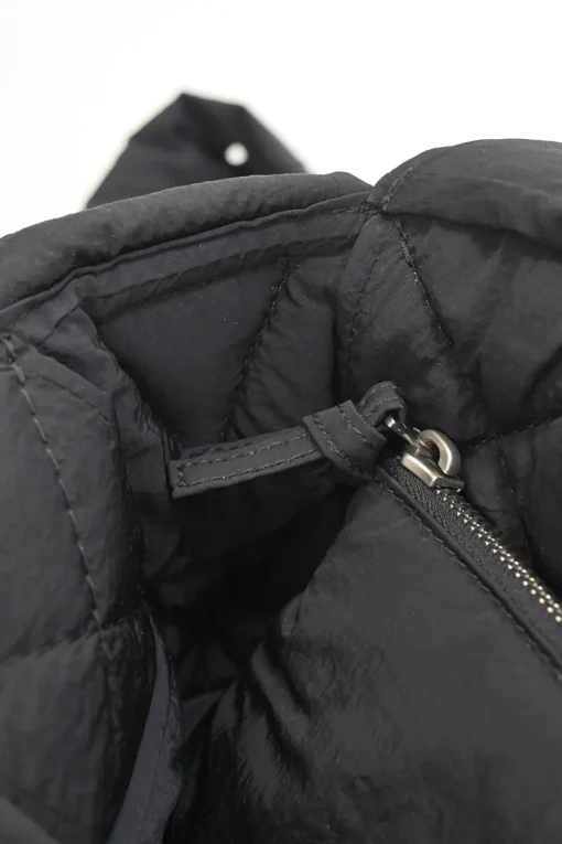 Black padded nylon Tech Cassette shoulder bag