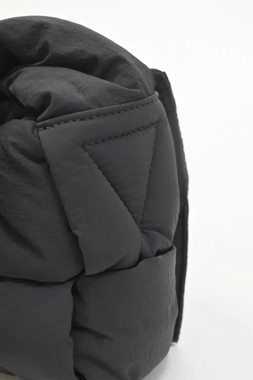Black padded nylon Tech Cassette shoulder bag