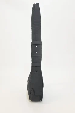 Black padded nylon Tech Cassette shoulder bag