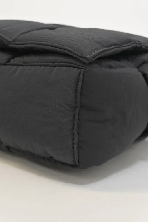 Black padded nylon Tech Cassette shoulder bag
