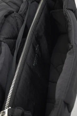 Black padded nylon Tech Cassette shoulder bag