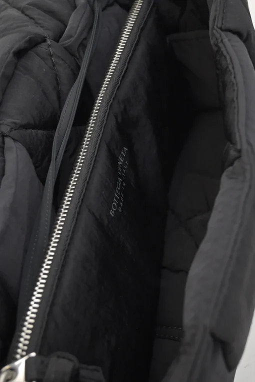 Black padded nylon Tech Cassette shoulder bag