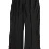 Black pants with side lace
