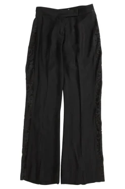 Black pants with side lace