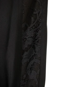 Black pants with side lace