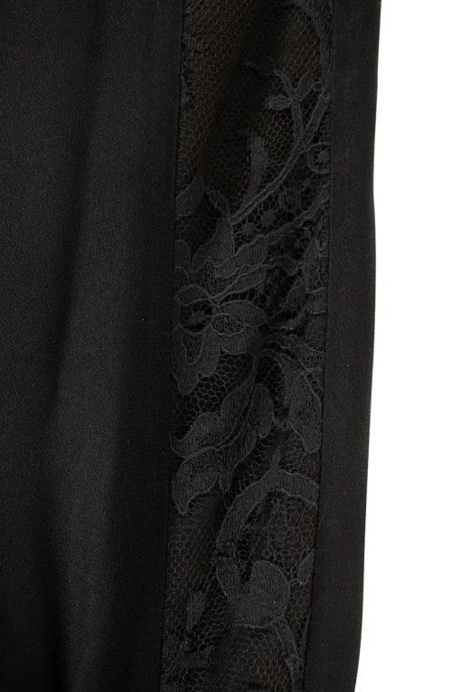 Black pants with side lace