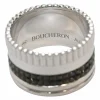 Black PVD and 18k white gold Quatre Black Edition large ring