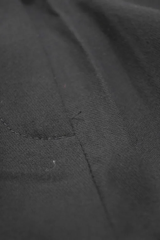 Black rayon-blend tie-waist straight-leg tailored trousers