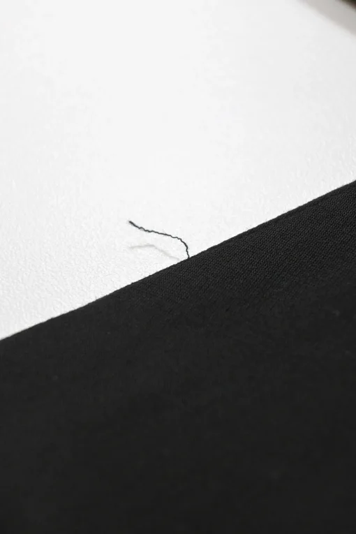 Black rayon-blend tie-waist straight-leg tailored trousers
