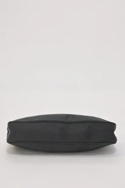 Black Re-nylon canvas Tessuto mini shoulder bag