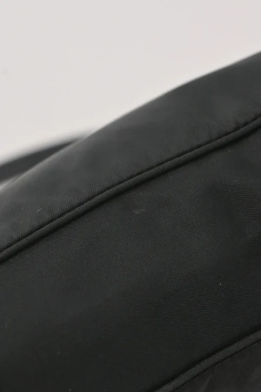Black Re-nylon canvas Tessuto mini shoulder bag
