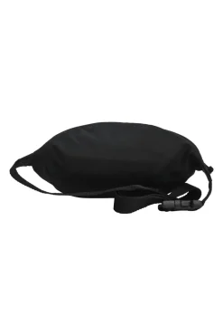 Black ripstop nylon Wheel logo belt bag