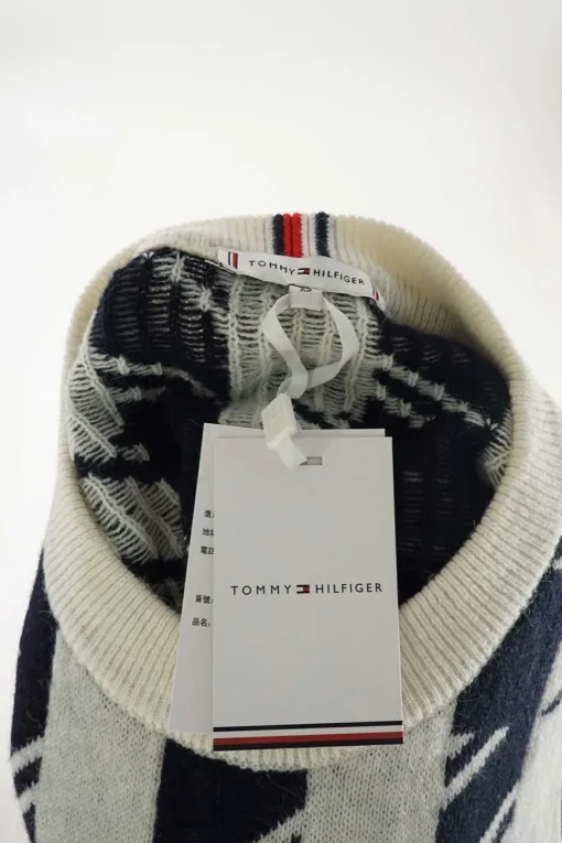 Black two-tone wool-blend oversized houndstooth jacquard knit gilet