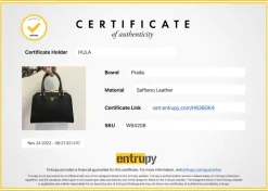 Black 'Vernice Pyramid' Saffiano leather small bag