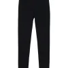 Black viscose-blend Cork stretch pull-on high-rise ankle zip leggings