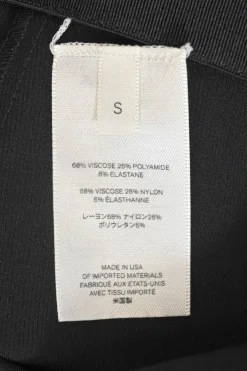 Black viscose-blend pull-on high-rise cropped leg skinny slacks
