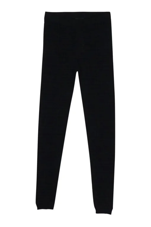 Black viscose-blend semi-sheer 4G monogram jacquard knit leggings
