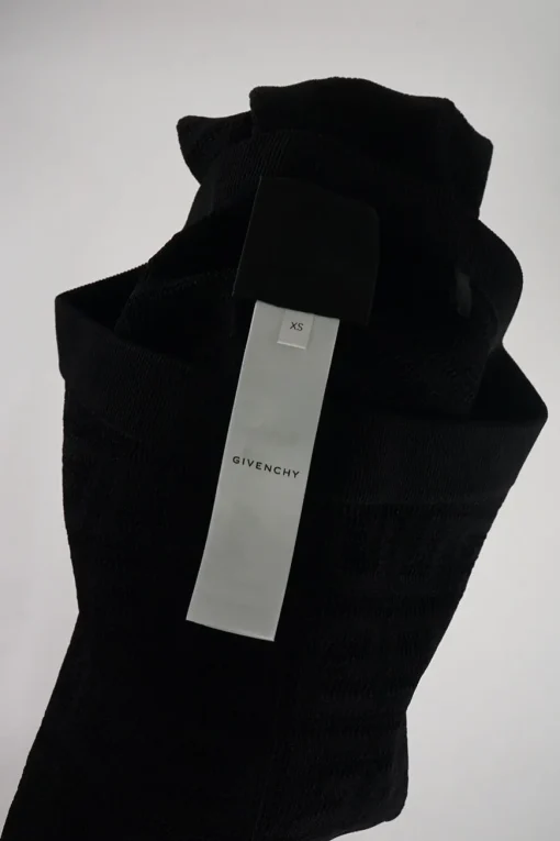 Black viscose-blend semi-sheer 4G monogram jacquard knit leggings