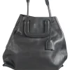 Black Wednesday Trapezoid Tote Bag with detachable single zipped pocket