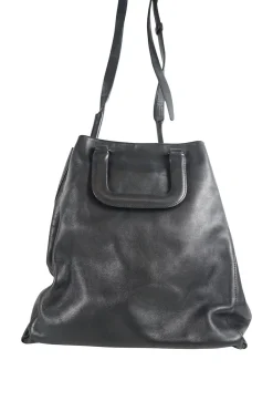 Black Wednesday Trapezoid Tote Bag with detachable single zipped pocket