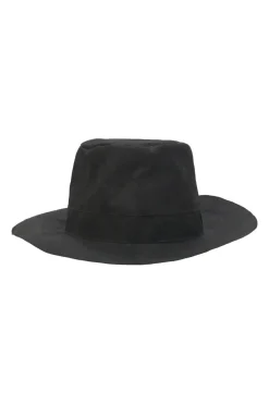 Black wool felt fedora