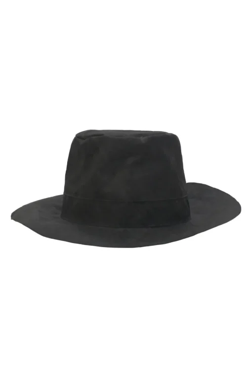 Black wool felt fedora